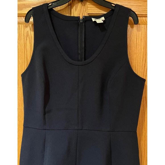 J.Crew Factory Women's Navy Blue Sleeveless A-Line Crepe Dress Size 6 - Picture 2 of 6